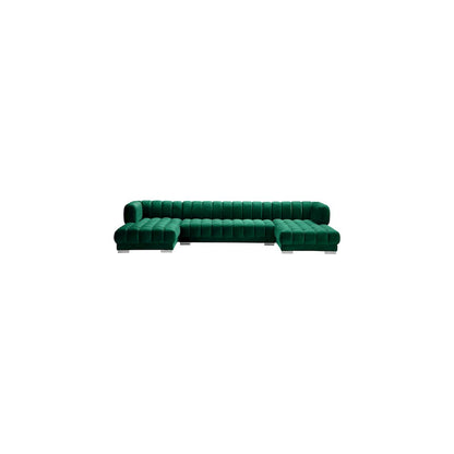 Gwen Green Velvet 3pc. Sectional