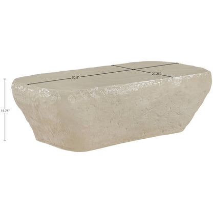 Rockford Beige Concrete Indoor/Outdoor Coffee Table