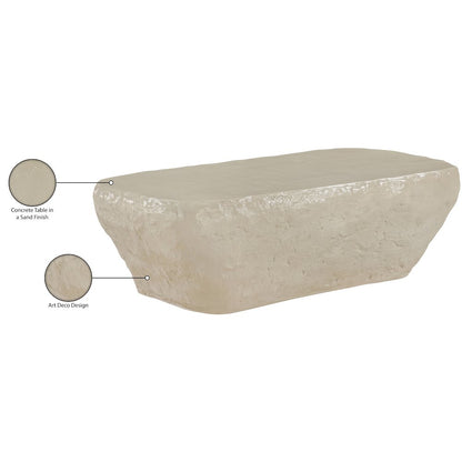 Rockford Beige Concrete Indoor/Outdoor Coffee Table