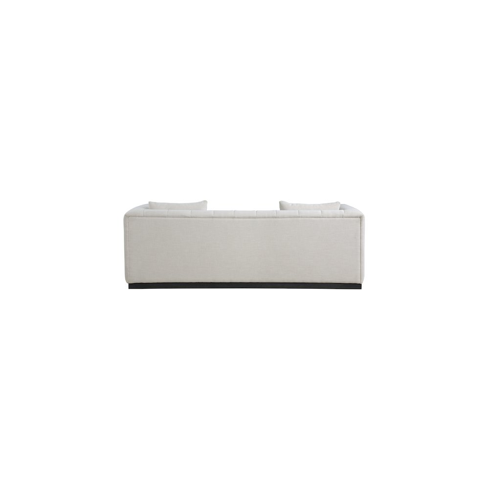 Lucia Beige Linen Textured Fabric Sofa