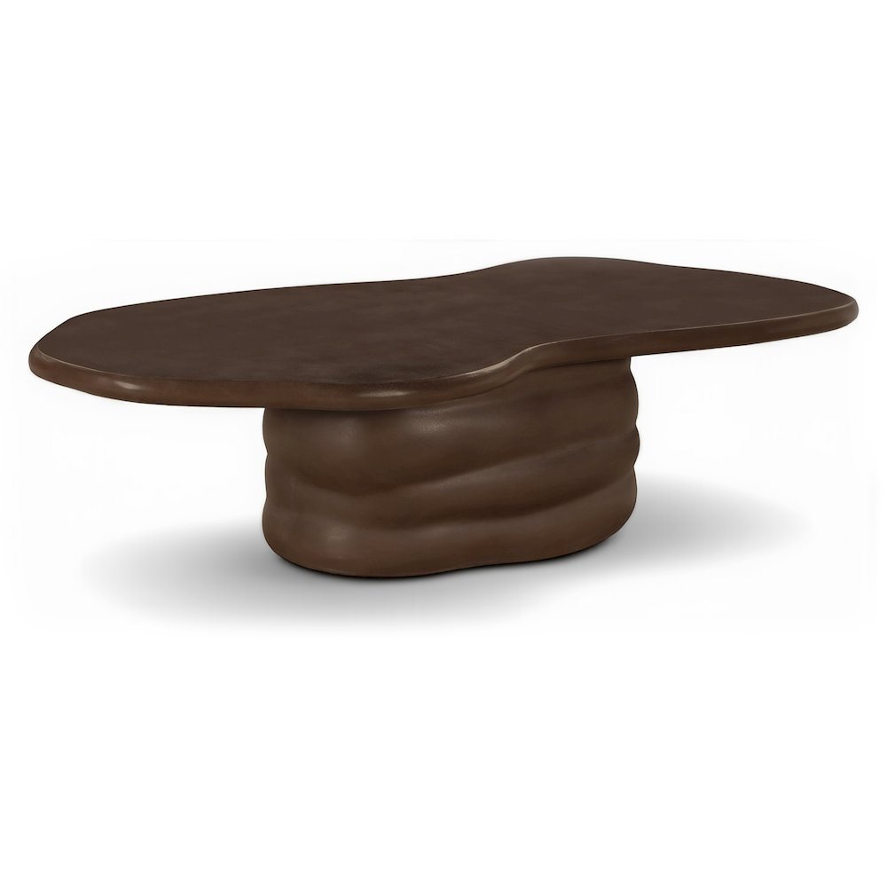 Branna Brown Concrete Indoor/Outdoor Coffee Table