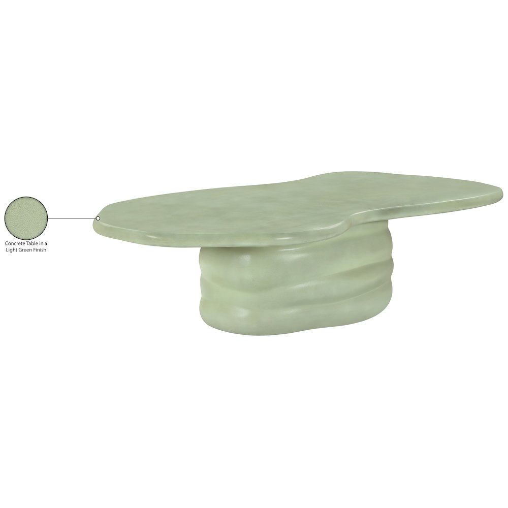 Branna Green Concrete Indoor/Outdoor Coffee Table