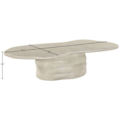 Branna Beige Concrete Indoor/Outdoor Coffee Table