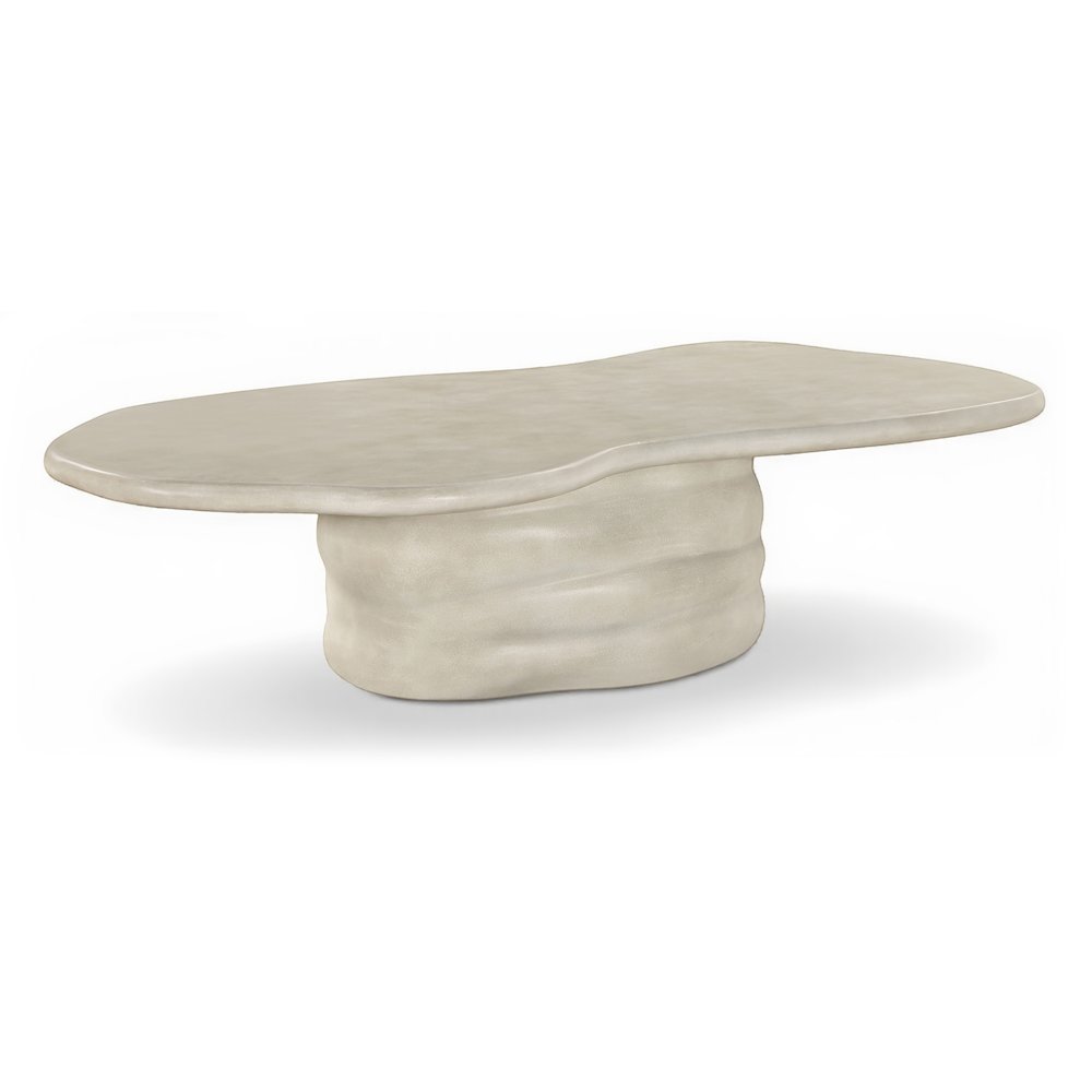 Branna Beige Concrete Indoor/Outdoor Coffee Table