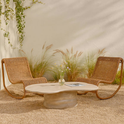 Branna Beige Concrete Indoor/Outdoor Coffee Table