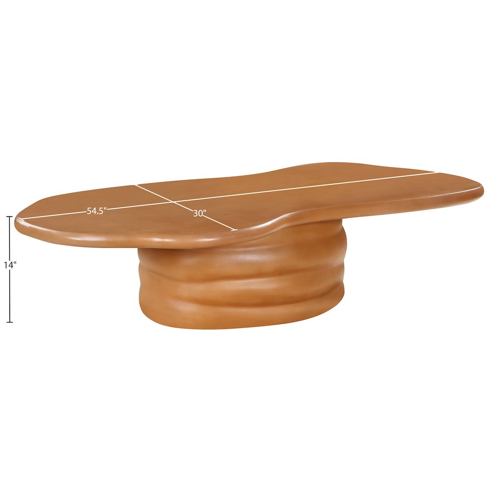 Branna Terracotta Concrete Indoor/Outdoor Coffee Table