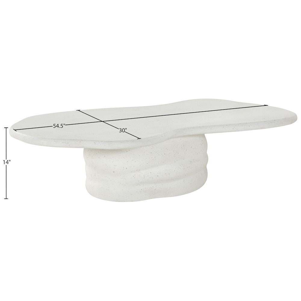 Branna Terrazzo Concrete Indoor/Outdoor Coffee Table