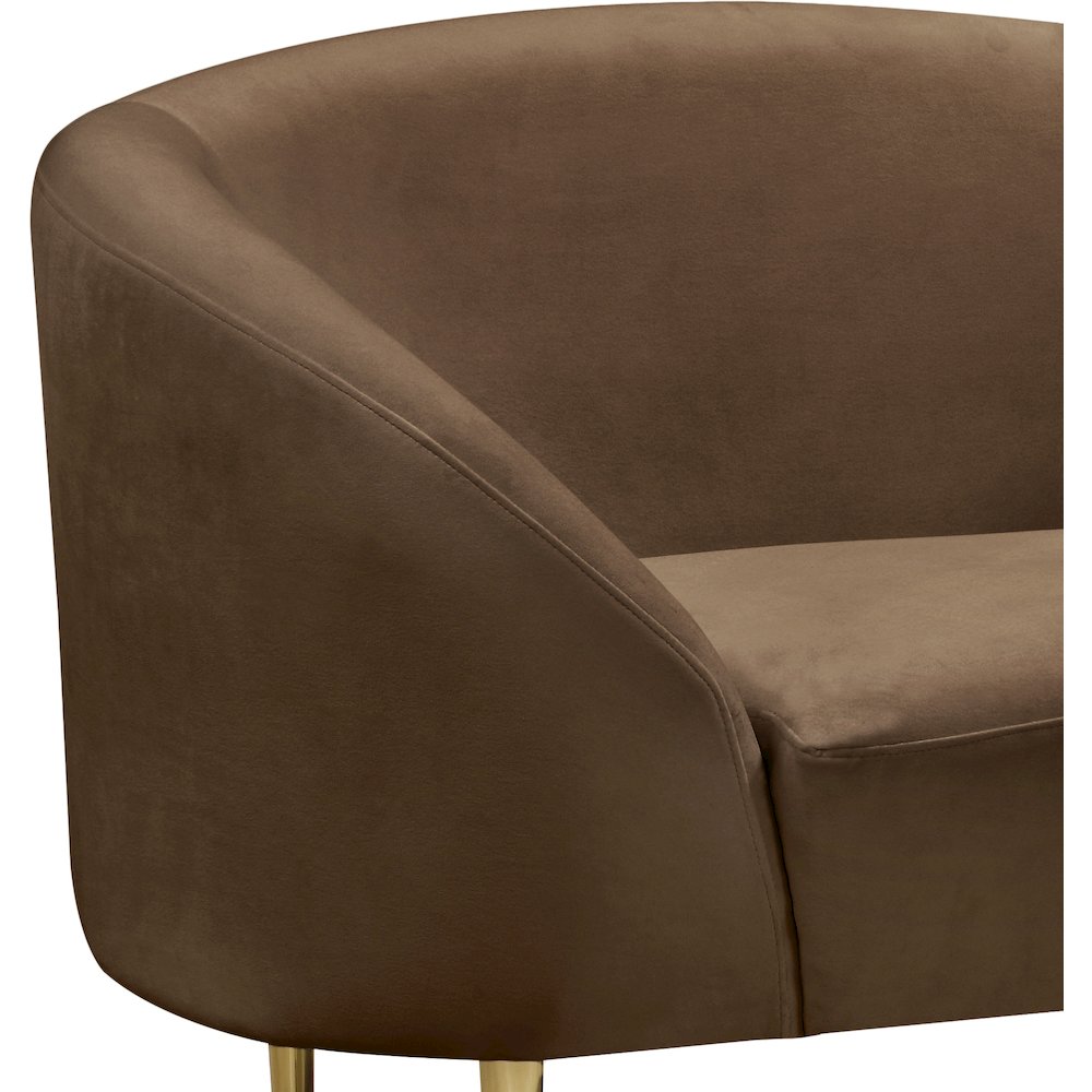 Ritz Brown Velvet Chair