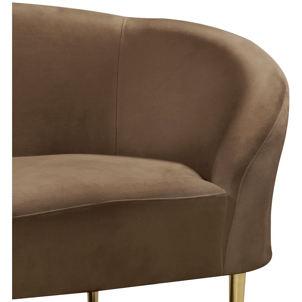 Ritz Brown Velvet Chair