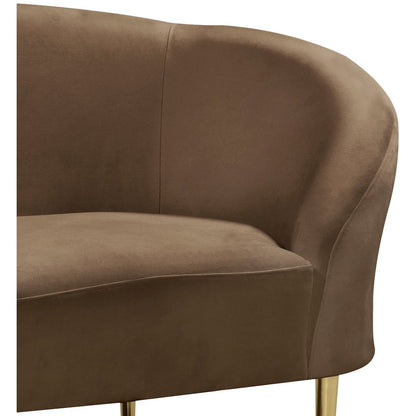 Ritz Brown Velvet Chair