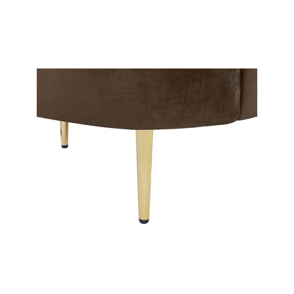 Ritz Brown Velvet Sofa