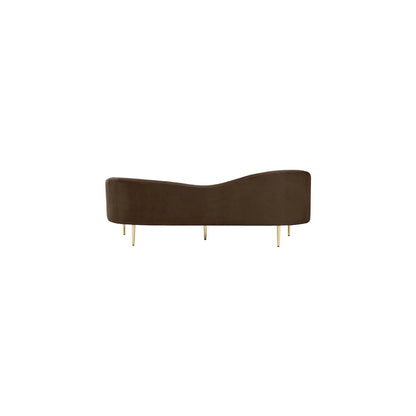 Ritz Brown Velvet Sofa