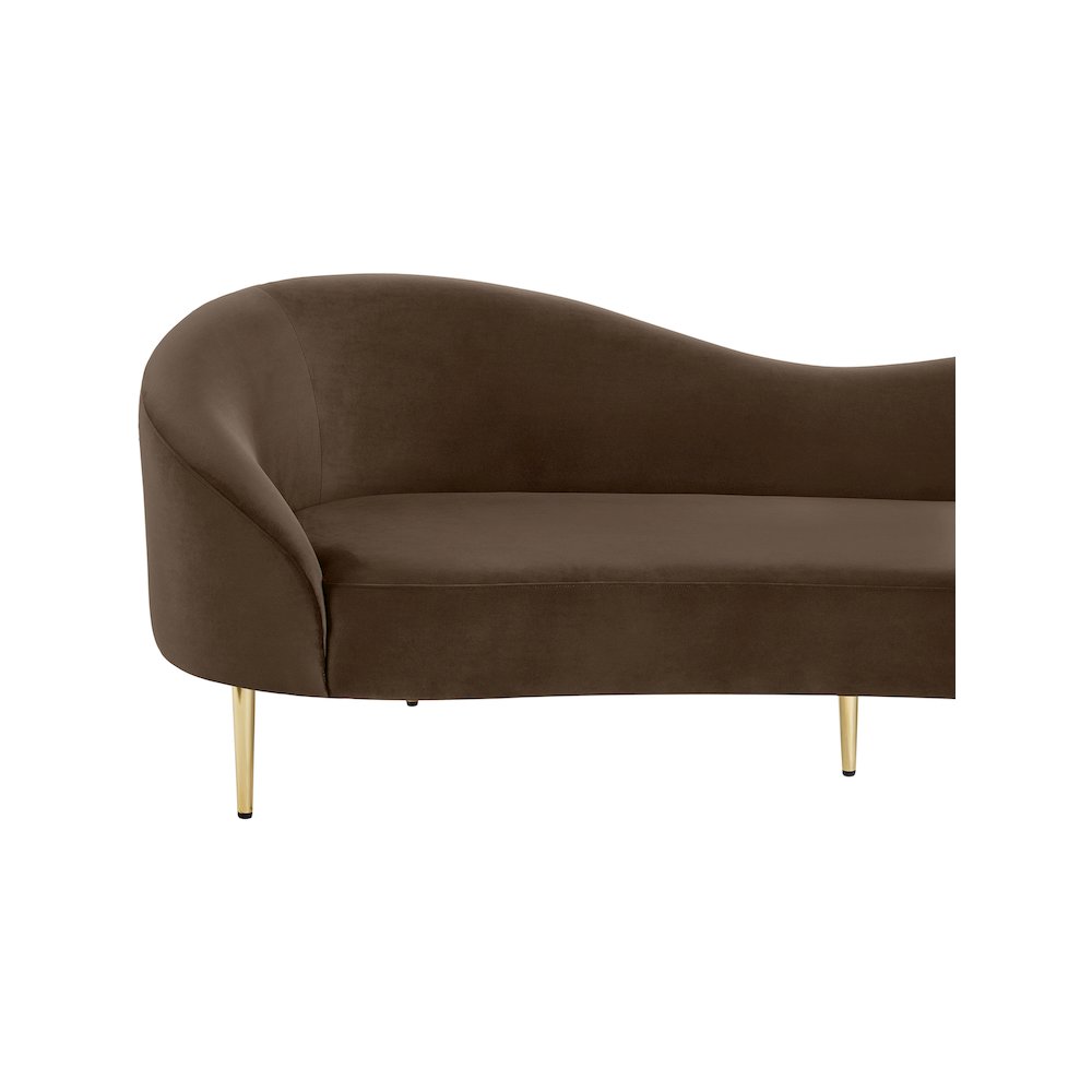 Ritz Brown Velvet Sofa