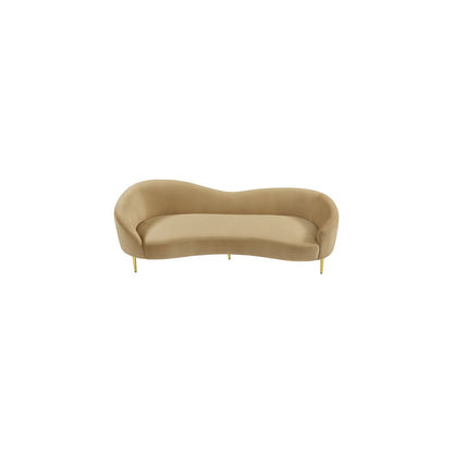 Ritz Camel Velvet Sofa