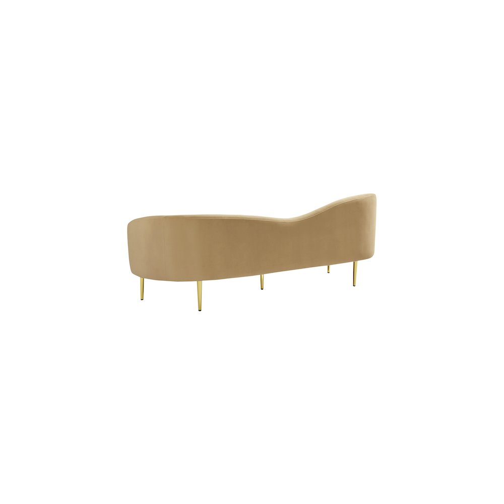 Ritz Camel Velvet Sofa