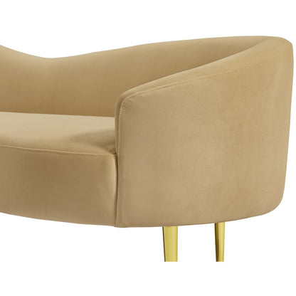 Ritz Camel Velvet Sofa