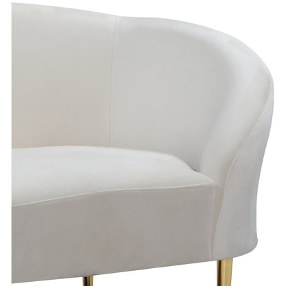 Ritz Cream Velvet Chair