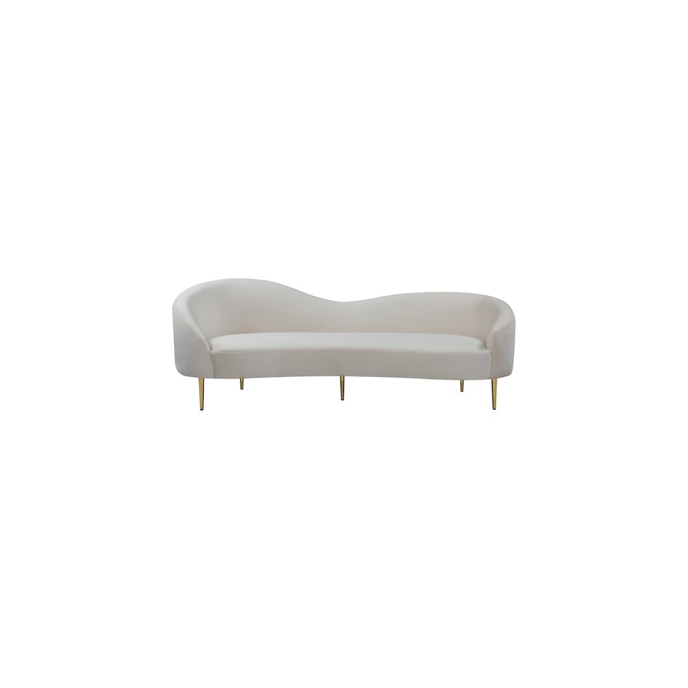 Ritz Cream Velvet Sofa