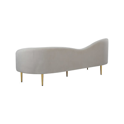 Ritz Cream Velvet Sofa