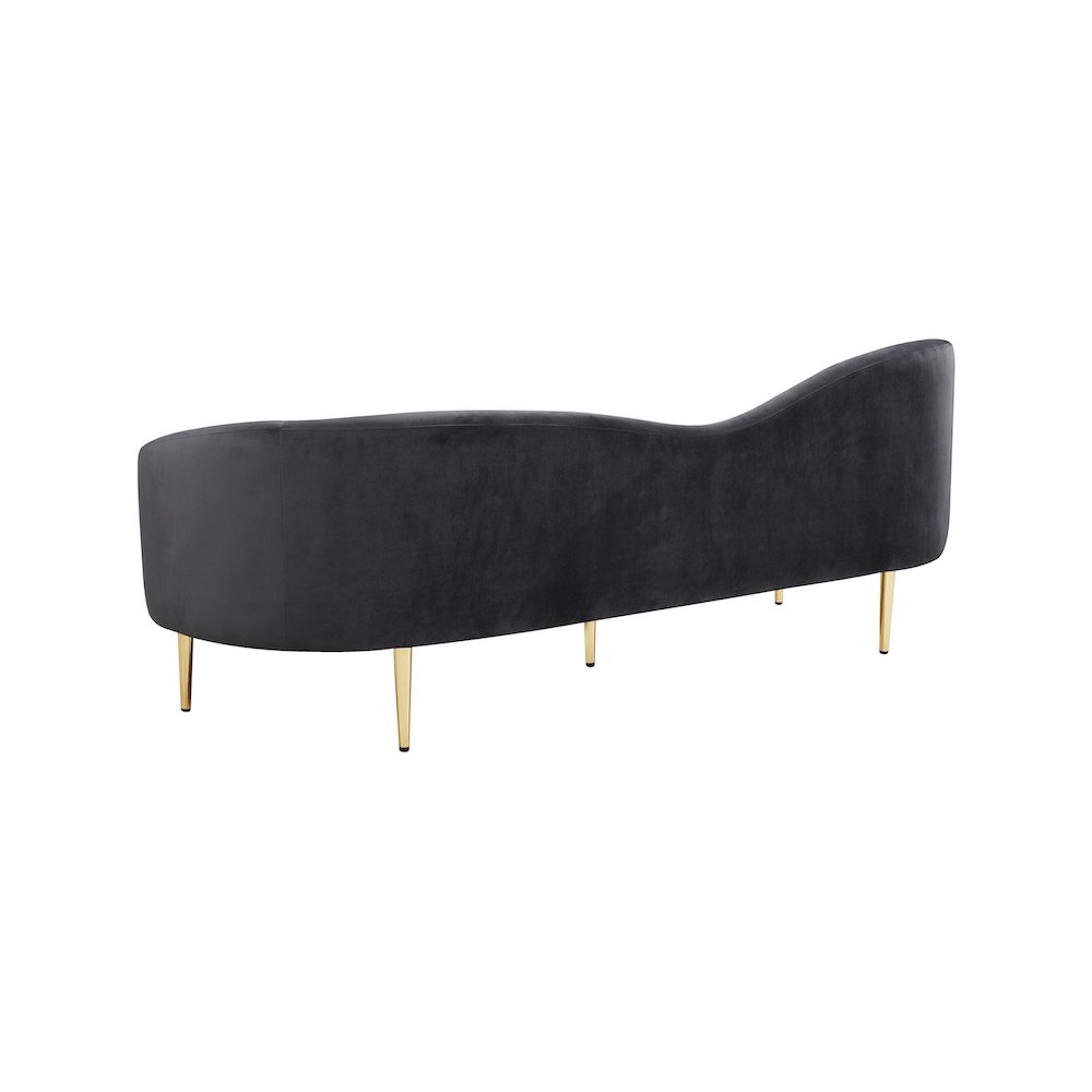 Ritz Grey Velvet Sofa