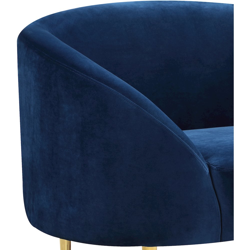 Ritz Navy Velvet Chair