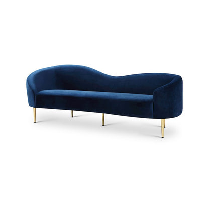 Ritz Navy Velvet Sofa