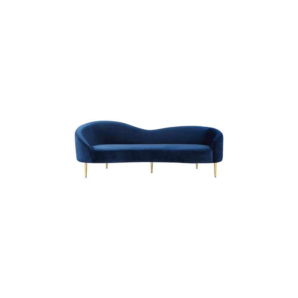 Ritz Navy Velvet Sofa