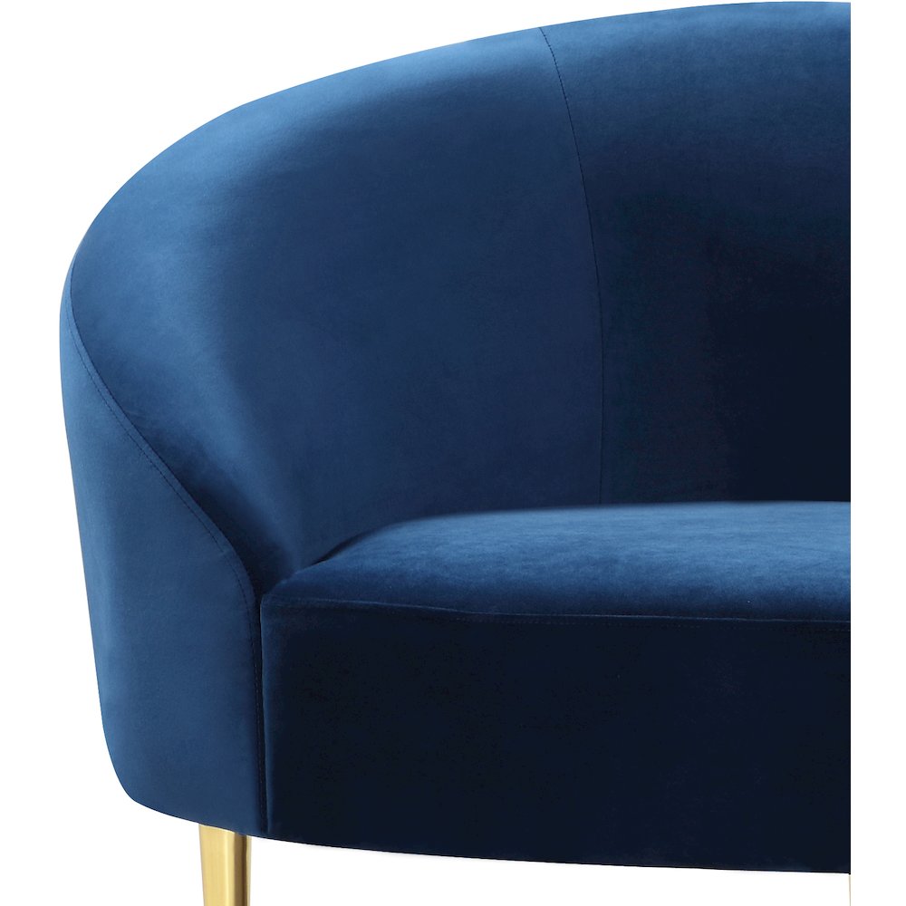 Ritz Navy Velvet Sofa