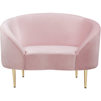 Ritz Pink Velvet Chair