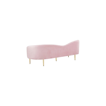 Ritz Pink Velvet Sofa