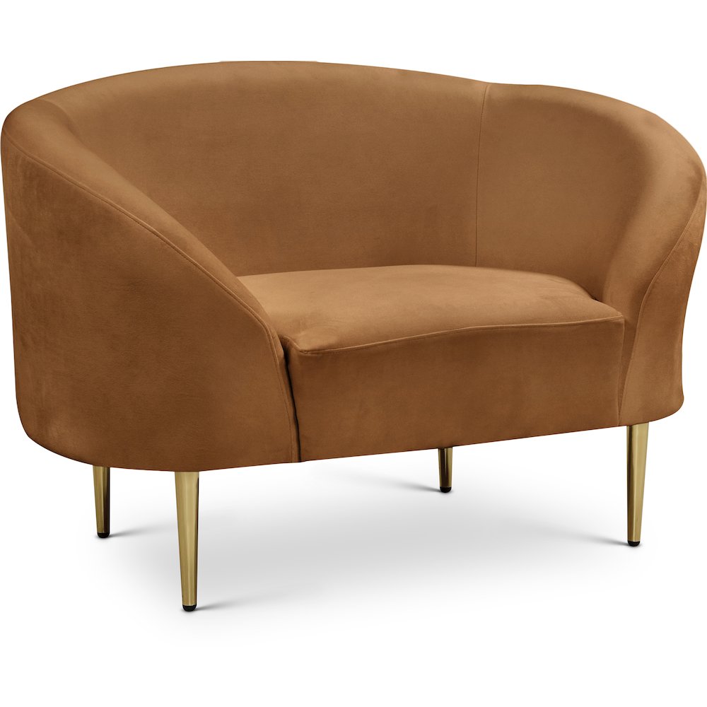 Ritz Saddle Velvet Chair