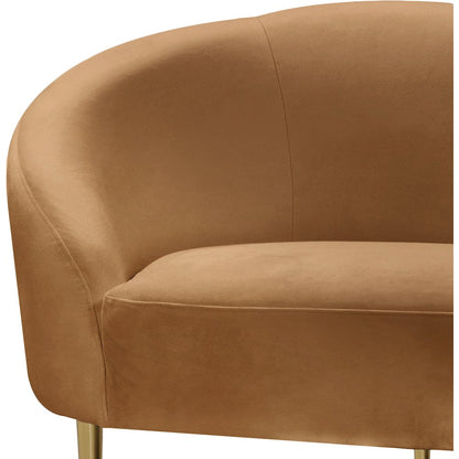 Ritz Saddle Velvet Loveseat