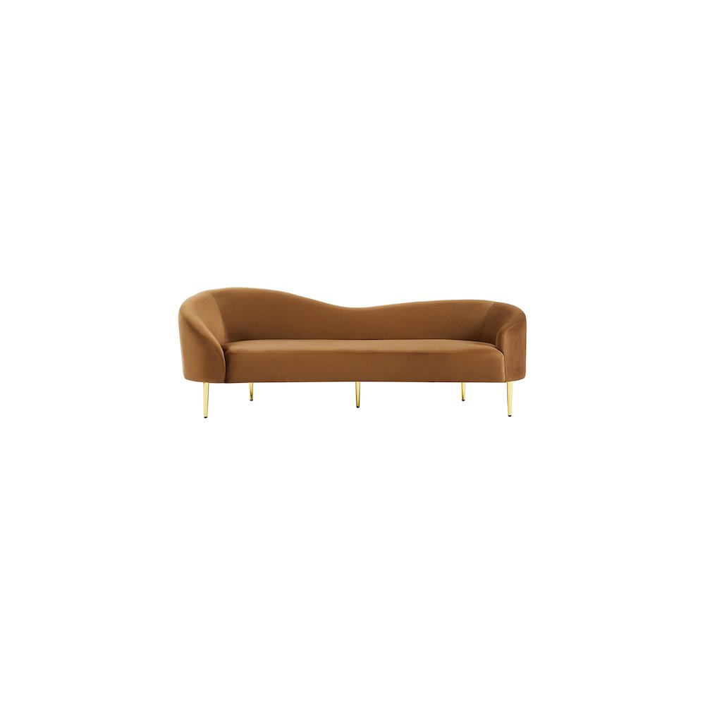 Ritz Saddle Velvet Sofa