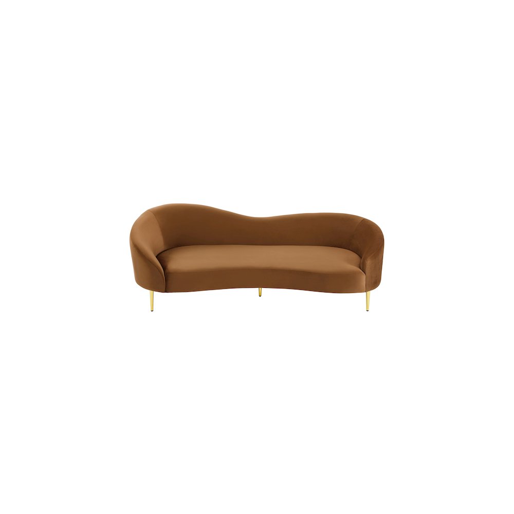 Ritz Saddle Velvet Sofa