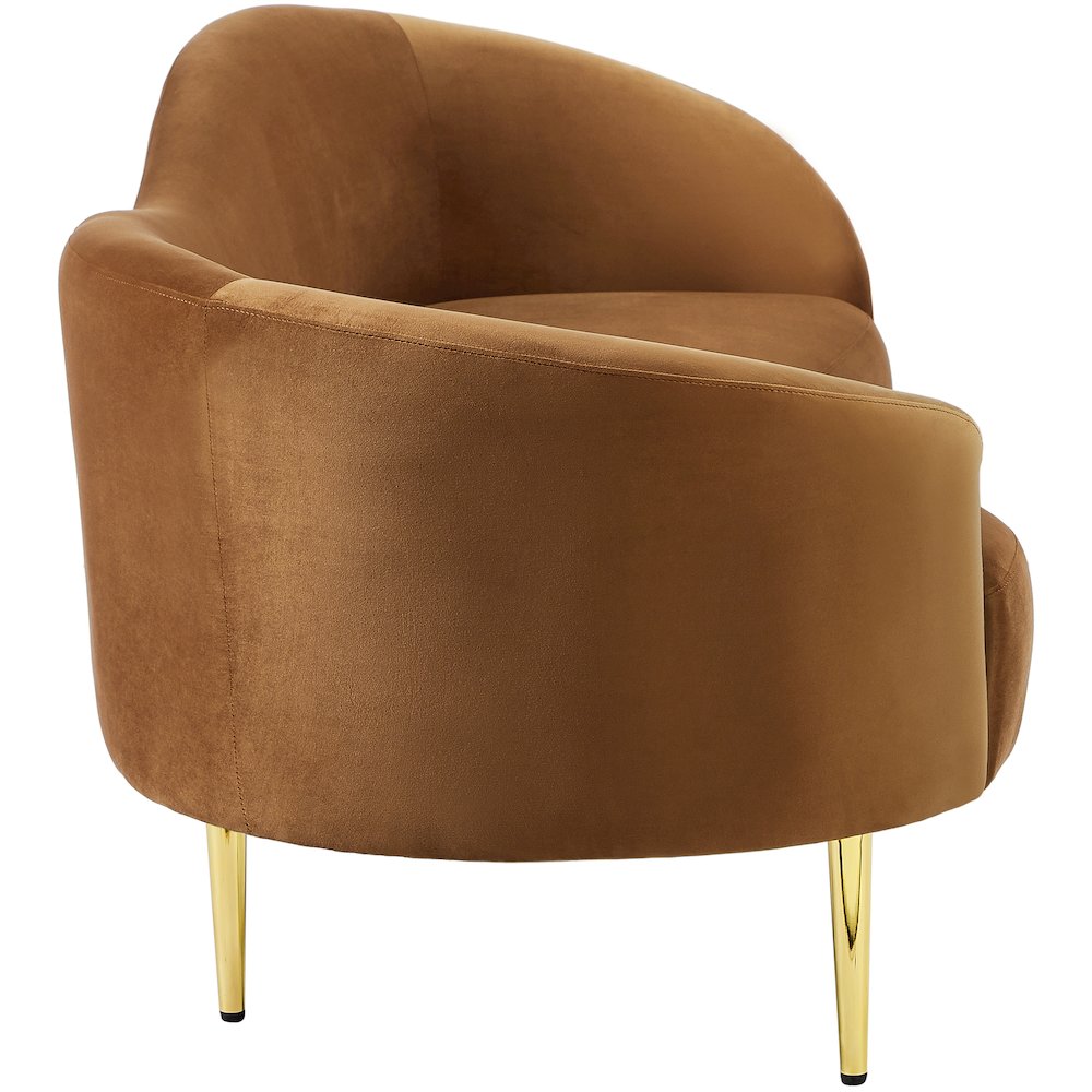 Ritz Saddle Velvet Sofa