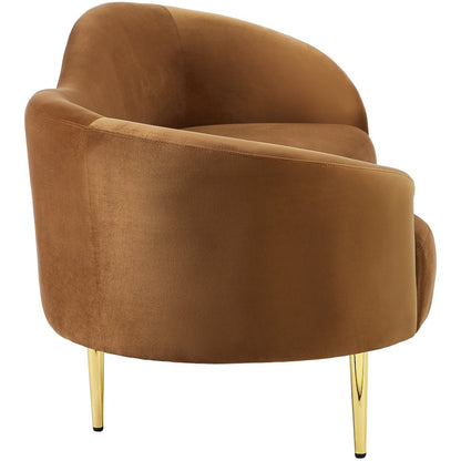 Ritz Saddle Velvet Sofa