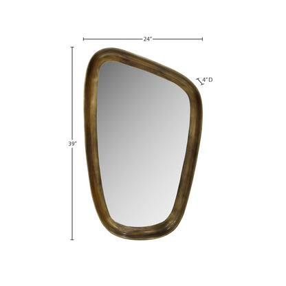 Auberge Brass Mirror