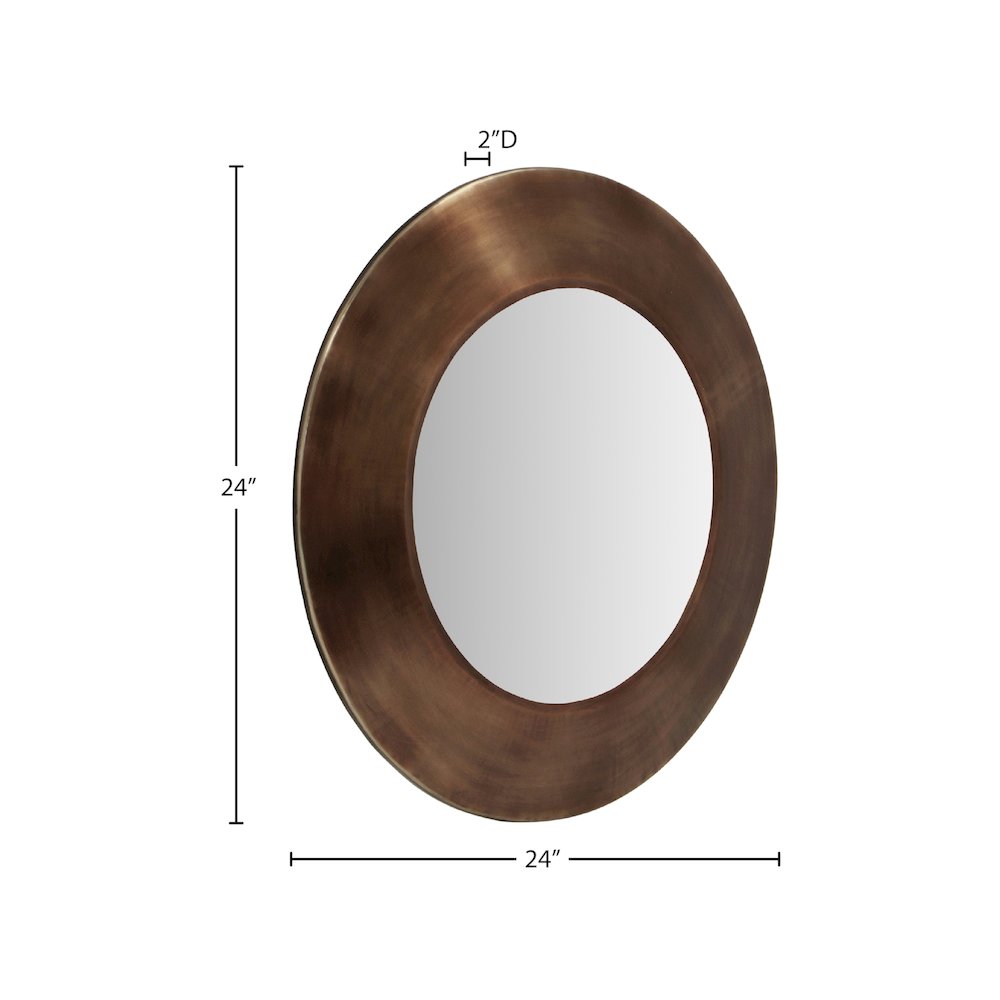 Sphere Brown Iron Mirror