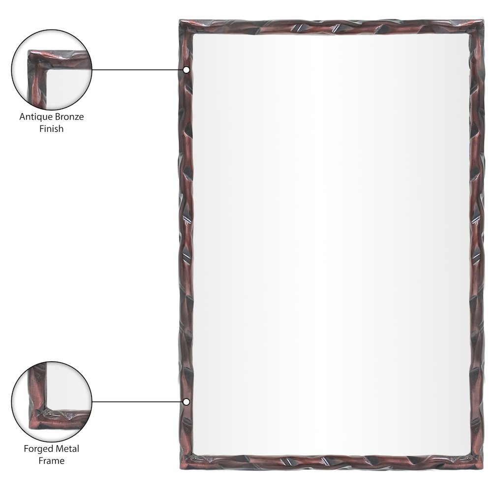 Hammer Brown Iron Mirror