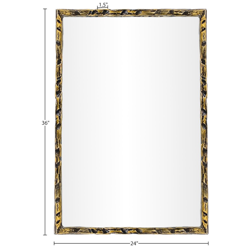 Hammer Gold Iron Mirror
