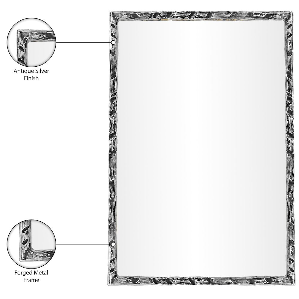 Hammer Silver Iron Mirror