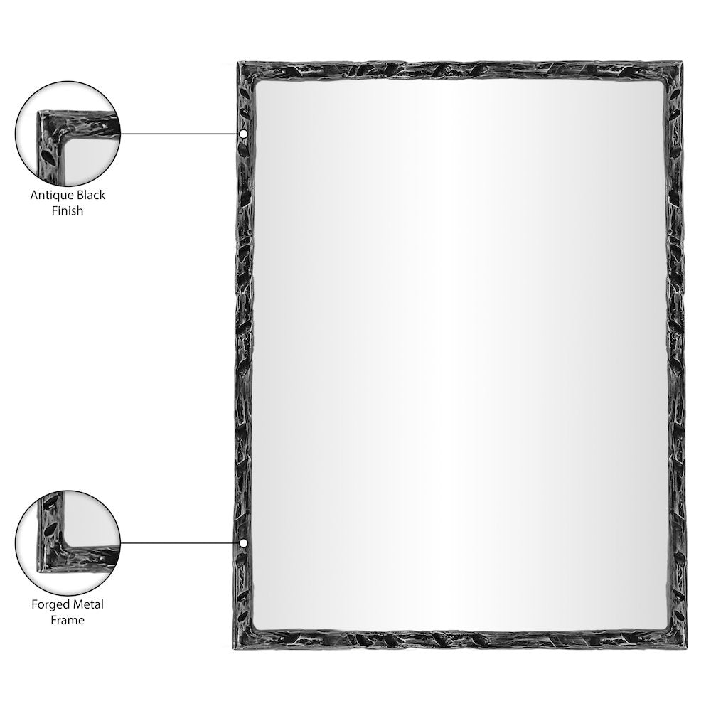 Hammer Black Iron Mirror