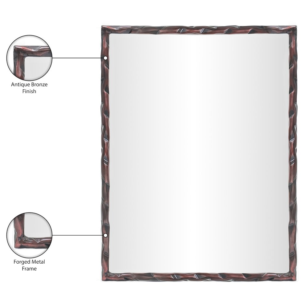 Hammer Brown Iron Mirror