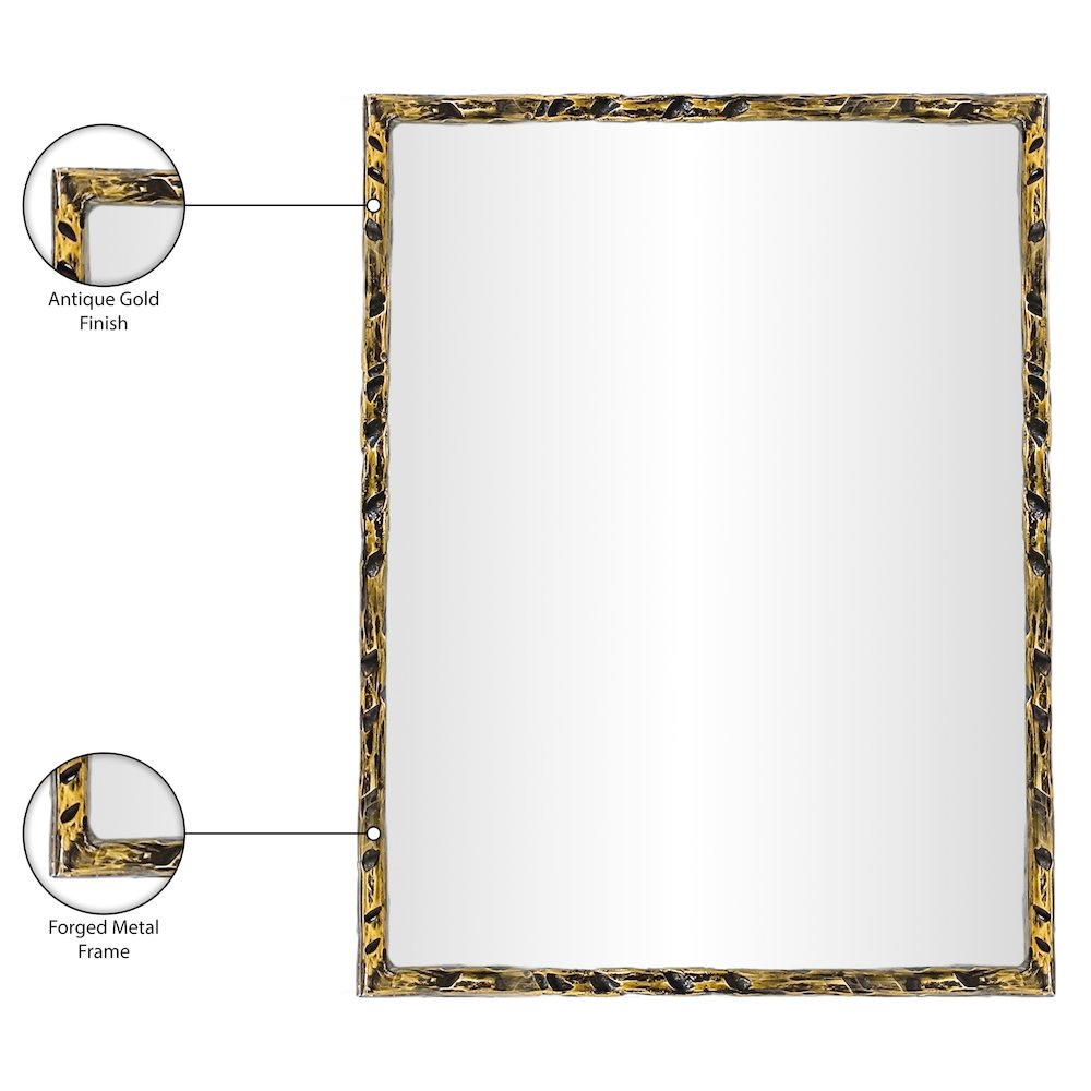 Hammer Gold Iron Mirror