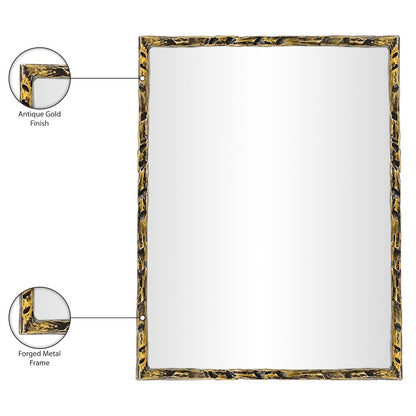 Hammer Gold Iron Mirror