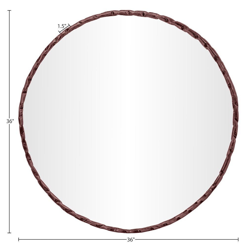 Hammer Brown Iron Mirror