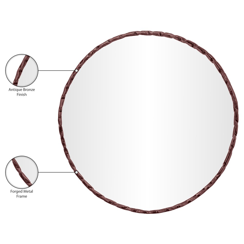 Hammer Brown Iron Mirror