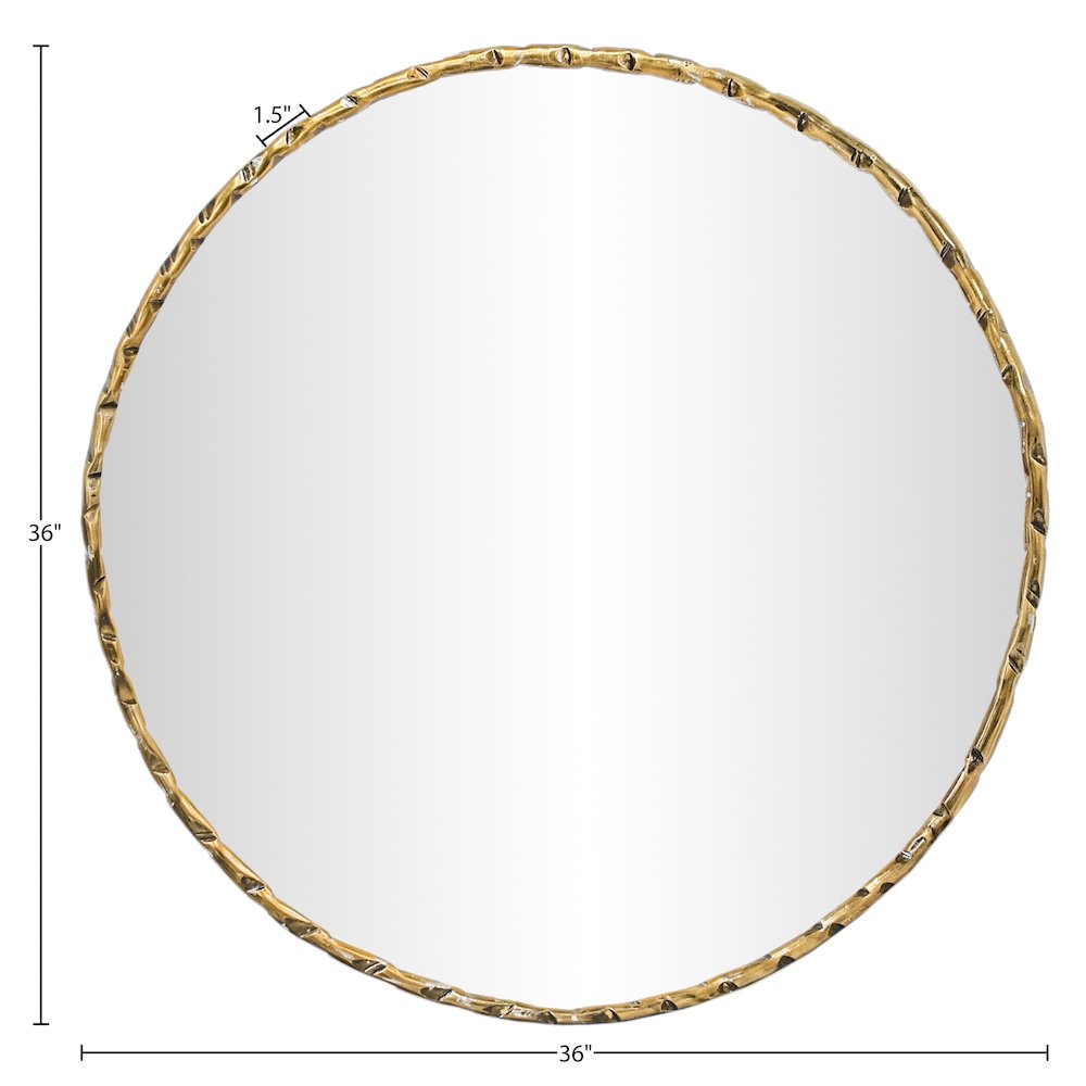 Hammer Gold Iron Mirror