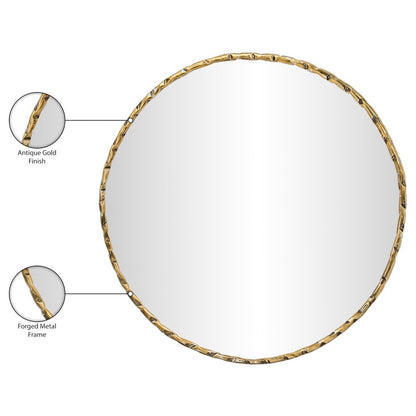 Hammer Gold Iron Mirror