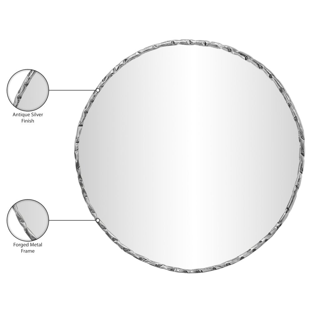 Hammer Silver Iron Mirror